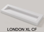 Plan vasque, bassin incliné grand taille 85 cm : L 100 à 201 x P 40 à 51 cm, finition lisse mate, 10 couleurs au choix, , résine Akrytan® teinté dans la masse, Livraison Offerte.